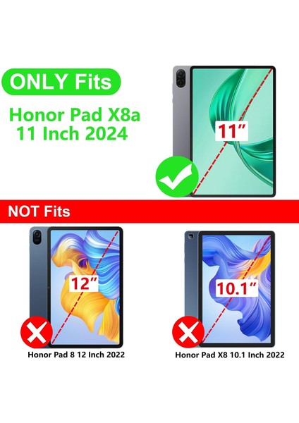 Honor Pad X8A 11 Inç Uyumlu Tablet Kılıf Yumuşak Kalem Bölmeli Akıllı Uyku Modlu Standlı Kapak fırsatları