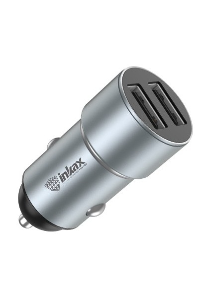 Inkax Ca-04 3.1A 15W Çift USB Çakmaklık Girişli Şarj Kablosu Hediye Hızlı Araç Şarj