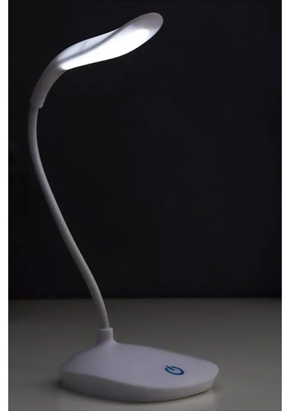 Flexible Şarjlı Dokunmatik LED Masa Lambası 3 Kademeli Okuma Işığı Çalışma Lambası Beyaz Işık