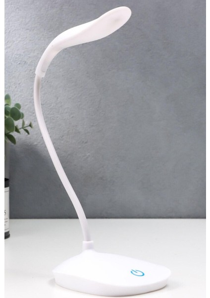 Flexible Şarjlı Dokunmatik LED Masa Lambası 3 Kademeli Okuma Işığı Çalışma Lambası Beyaz Işık