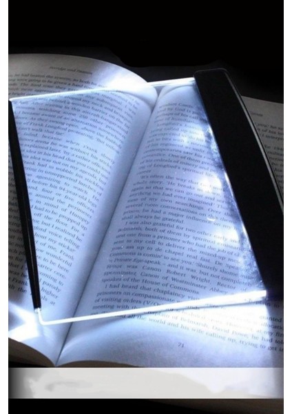 Kitap Aydınlatıcı LED Panel Okuma Çerçevesi Işıklı Kitap Ayracı