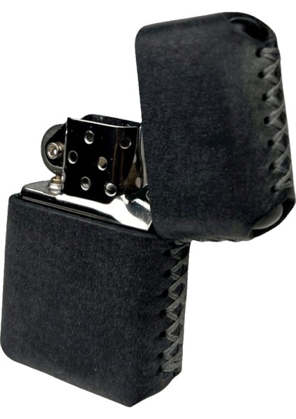 Handmade El Yapımı Hakiki Deri Zippo Modeli Çakmak Antrasit fiyatları
