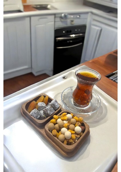 El Yapımı Ahşap Sunum Kasesi – Çerez, Peynir, Zeytin ve Reçel Için Şık ve Fonksiyonel Tasarım