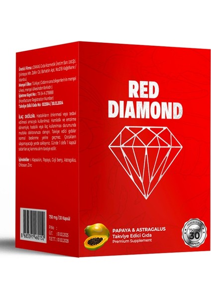 Red Dıamond Takviye Edici Gıda