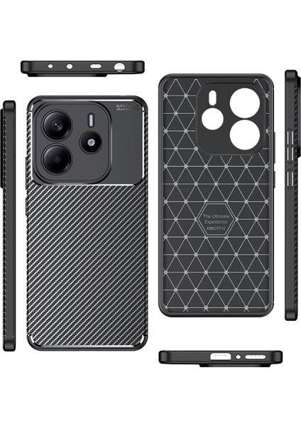 Xiaomi Redmi Note 14 Kılıf Negro Silikon Kapak - Siyah