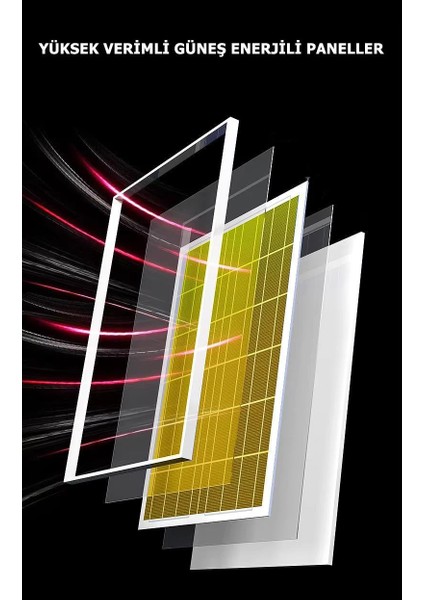 300 Solar 5 Modlu Güneş Enerjili LED Projektör Mavi Yeşil Kırmızı ve Rgb Renk Aydınlatma modelleri