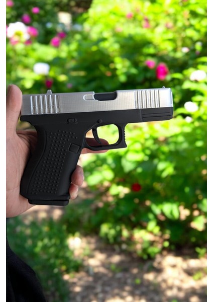 Glock 19 Hareketli Özel Tasarım - Gümüş Sürgü