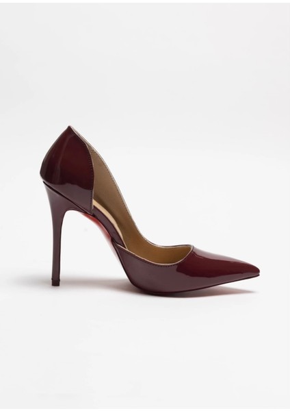 Canopus – Mürdüm Rugan Stiletto Deri Astarlı Topuklu Ayakkabı fiyatları
