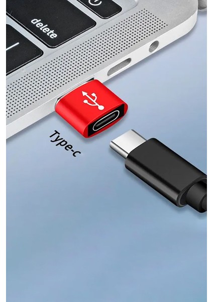 USB Type-C Dönüştürücü Otg Çevirici Adaptör Metal Macbook Bilgisayar Dönüştürücü