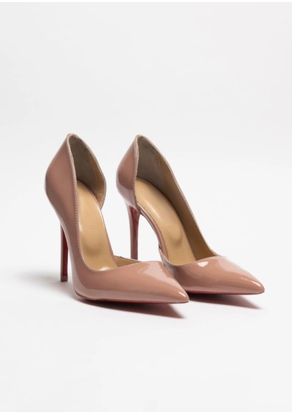 Canopus - Somon Rugan Stiletto Deri Astarlı Topuklu Ayakkabı