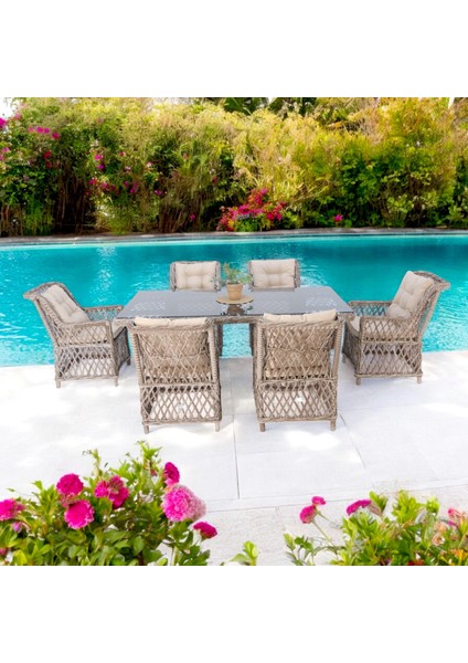 Alaska | Rehome 100 x 200 Rattan Bahçe Masa Takımı | 43 modelleri