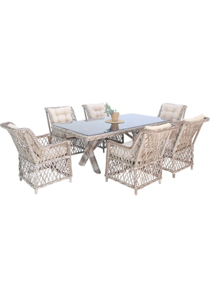 Alaska | Rehome 100 x 200 Rattan Bahçe Masa Takımı | 43 fırsatları