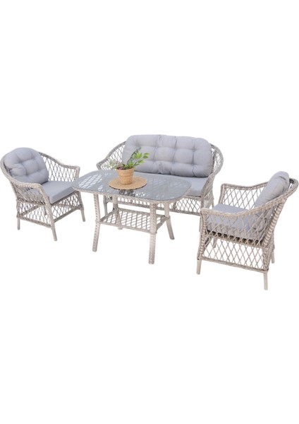 Eterna x | Rehome Ikili Rattan Bahçe Oturma Grubu | 707