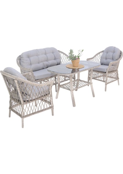 Eterna x | Rehome Ikili Rattan Bahçe Oturma Grubu | 707