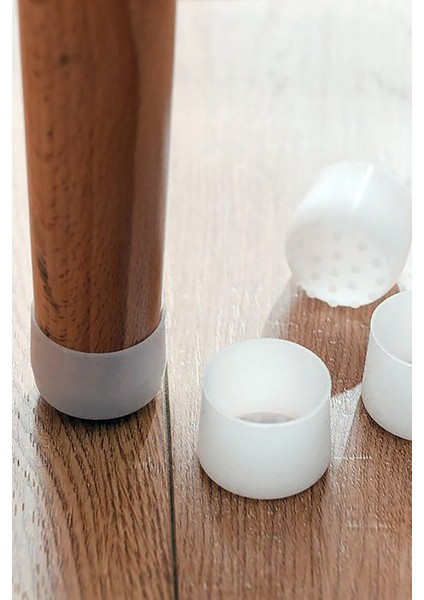 12 Adet Silikon Masa ve Sandalye Ayağı Için Kaydırmaz Çizdirmez Mobilya Çorabı