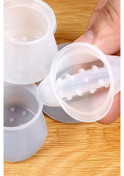 12 Adet Silikon Masa ve Sandalye Ayağı Için Kaydırmaz Çizdirmez Mobilya Çorabı modelleri