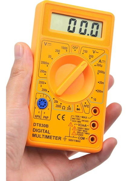 Digital Ölçü Aleti Multimeter Buzzer'li Avometre