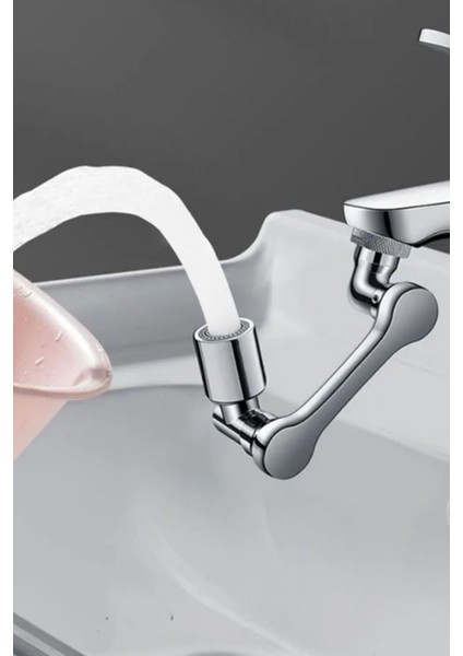 Robotik Kol Musluk Başlığı - Musluk Uzatma Aparatı Ucu 1080 Derece Dönebilen modelleri