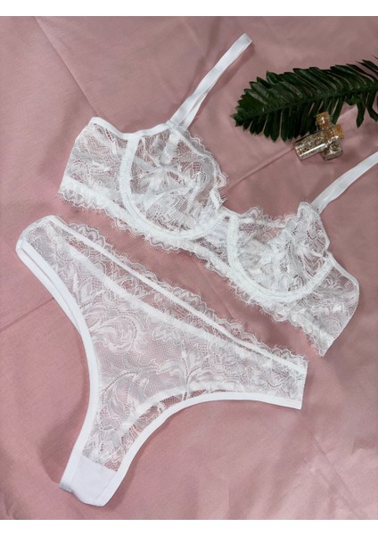 Kırmızı Dantelli Sütyen Takımı Bralet Takım (Sütyen&tanga) fırsatları