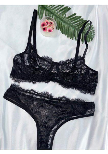 Kırmızı Dantelli Sütyen Takımı Bralet Takım (Sütyen&tanga) fiyatları