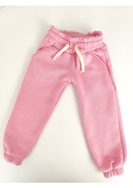 Kız Erkek Yüksek Bel Organik Pamuklu Lastikli Içi Şardonlu Kışlık Eşofman Altı fırsatları