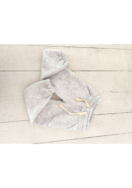 Kız Erkek Yüksek Bel Organik Pamuklu Lastikli Içi Şardonlu Kışlık Eşofman Altı modelleri