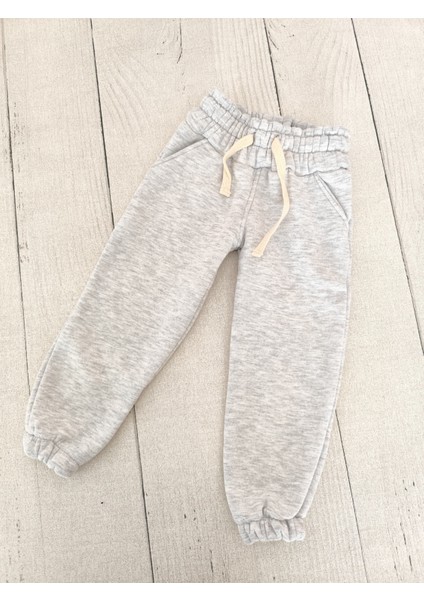 Kız Erkek Yüksek Bel Organik Pamuklu Lastikli Içi Şardonlu Kışlık Eşofman Altı fırsatları