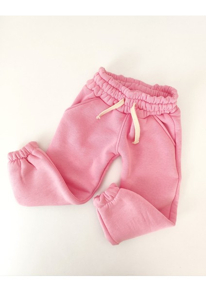 Kız Erkek Yüksek Bel Organik Pamuklu Lastikli Içi Şardonlu Kışlık Eşofman Altı fiyatları