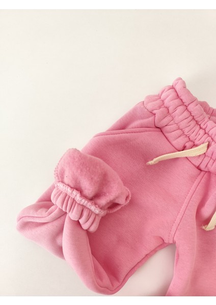 Kız Erkek Yüksek Bel Organik Pamuklu Lastikli Içi Şardonlu Kışlık Eşofman Altı modelleri