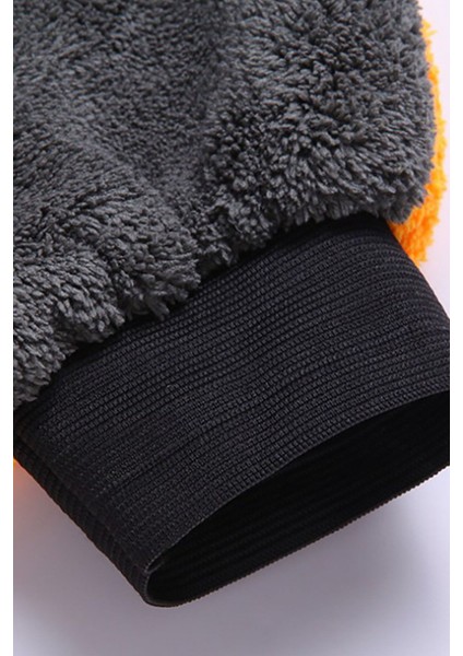 Oto Yıkama Eldiveni Çift Taraflı Araç Temizleme Araba Cila Eldiveni Gri Yumuşak fırsatları