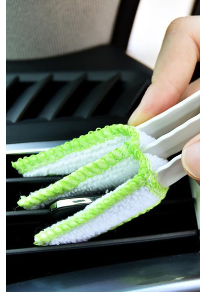 Yeşil Araç Içi Klima Torpido Temizleme Fırçası Araç Içi Portatif Temizlik Aleti Çok Amaçlı Temizlik fırsatları