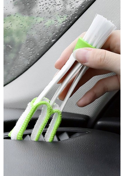 Araç Içi Pratik Çok Amaçlı Temizlik Fırçası Yeşil Kolay Kullanım fiyatları