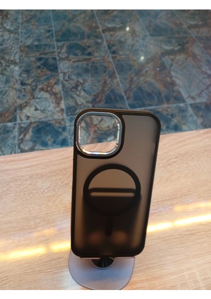 iPhone 15 Uyumlu Magsafe Özellikli Kenarları Ekstra Darbe Korumalı Kılıf Kenarları Renkli Kapak
