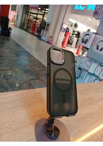 iPhone 15 Uyumlu Magsafe Özellikli Kenarları Ekstra Darbe Korumalı Kılıf Kenarları Renkli Kapak