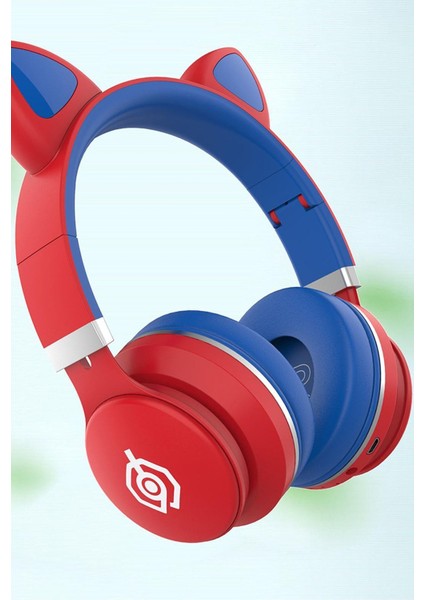 Yüksek Ses Kaliteli Oyuncu Kulaklığı Kedi Kulağı Detaylı Bluetooth Kablosuz Kulaklık Çocuk Oyuncu