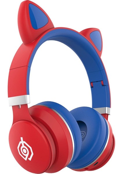 Yüksek Ses Kaliteli Oyuncu Kulaklığı Kedi Kulağı Detaylı Bluetooth Kablosuz Kulaklık Çocuk Oyuncu fiyatları