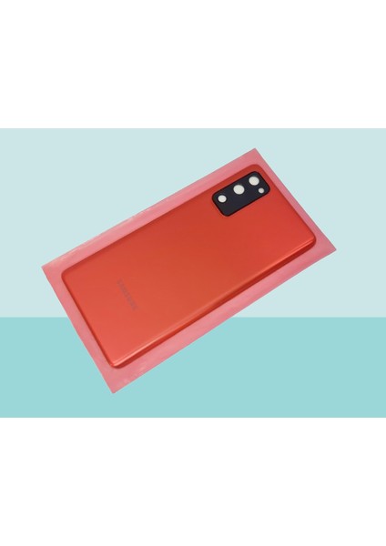 Samsung Galaxy S20 Fe Uyumlu Arka Kapak Batarya Kapağı - Kırmızı - Full Lensli