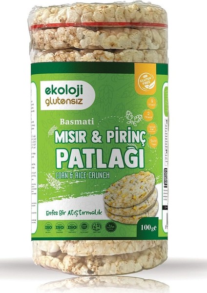 Glutensiz Mısır Patlağı 100 gr 6 Lı Paket Gluten Free Corn Pops 100 gr 6 Pack