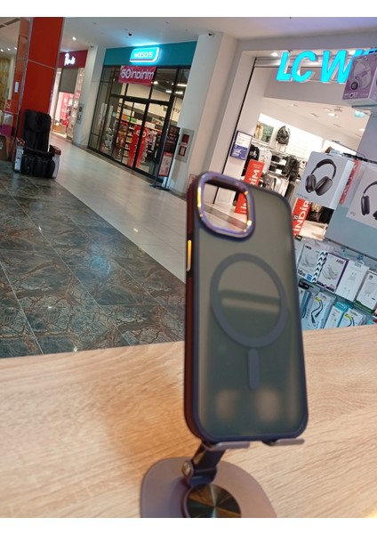 iPhone 15 Uyumlu Magsafe Özellikli Kenarları Ekstra Darbe Korumalı Kılıf Kenarları Renkli Kapak