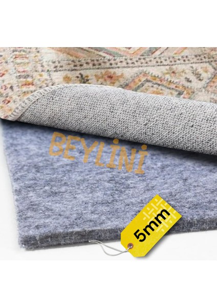 Halı Altı Keçesi Yalıtım ve Dolgu Keçesi Koruyucu Ses Isı Hava 5-6 mm Gri