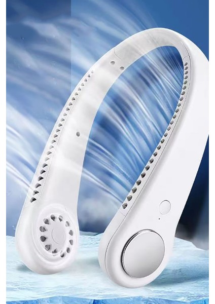 Asılı Boyun Fan Taşınabilir Soğutma Fanı USB Şarjlı Portatif Fan 360 Derece indirimleri