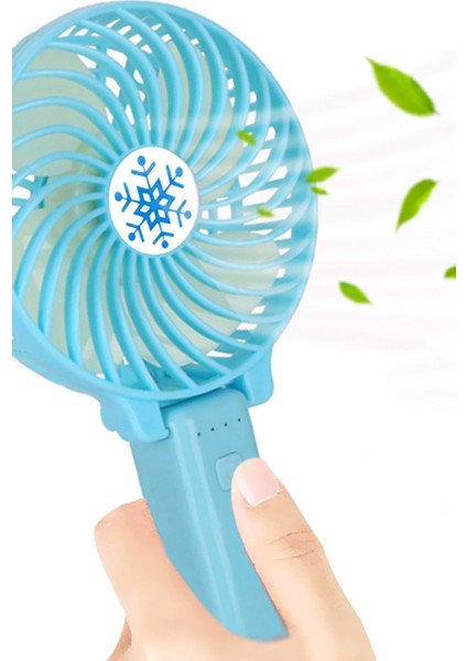 Şarjlı Mini Fan - Sessiz Soğutucu - El Fanı Vantilatör - Ayarlanabilir Masaüstü