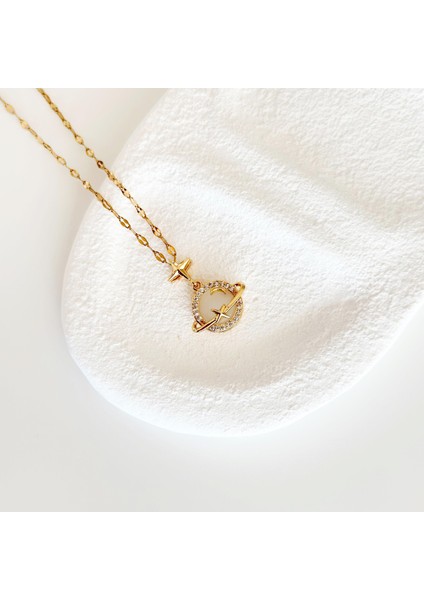 Capella Gold Çelik Kolye