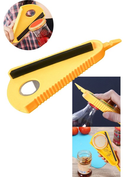 1 Adet Fonksiyonel Kavanoz ve Şişe Kapak Açacağı