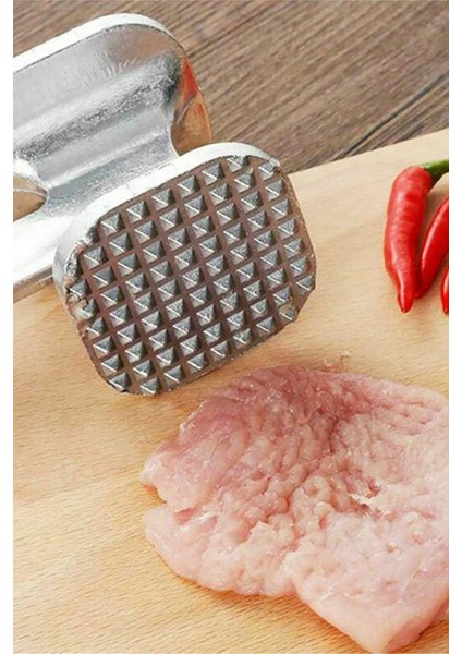 2li Çift Taraflı Et Sarımsak Dövme Çekici Pratik Et Inceltme Şekillendirme Çekici Paslanmaz Çelik modelleri