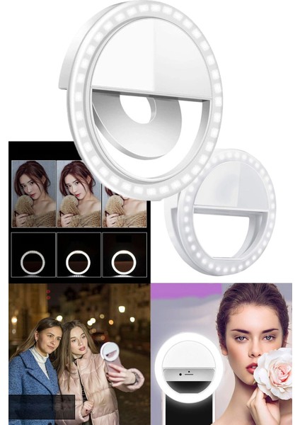 Selife Işığı & Öz Çekim Işığı & Selfie Işık Aparatı & Telefon Için Işık Video Çekim modelleri