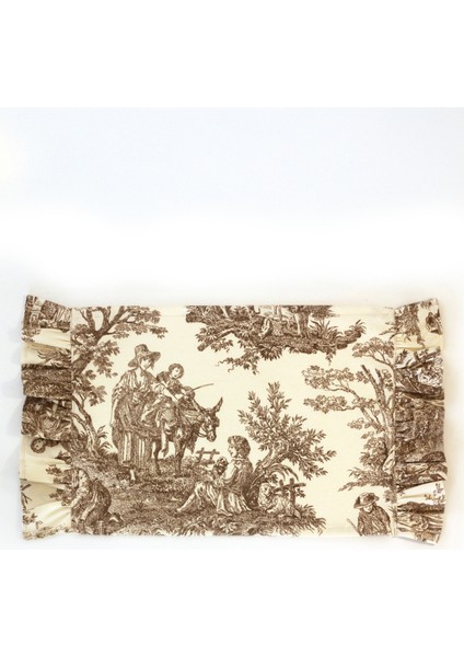 Premium 2'li Fırfırlı & Fransız Köylüleri Desenli Kumaş Amerikan Servis Seti - Vintage ve Şık Set indirimleri