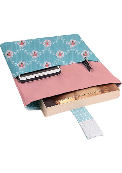 Çiçek Desenli Yıkanabilir Cepli Kitap Kılıfı 20 x 25 cm Çok Amaçlı Çanta Book Cover fiyatları