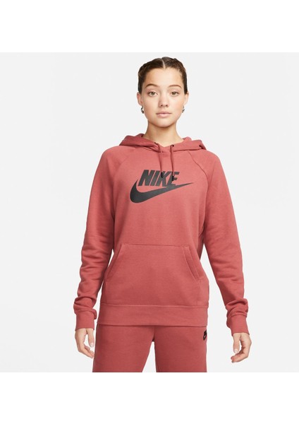 DX2319 691 Sweatshirts W Nsw Essntl Bordo Hoodie Po Hbr modelleri