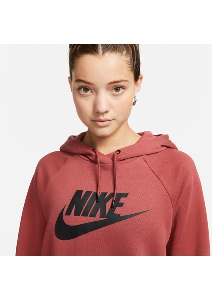 DX2319 691 Sweatshirts W Nsw Essntl Bordo Hoodie Po Hbr fırsatları